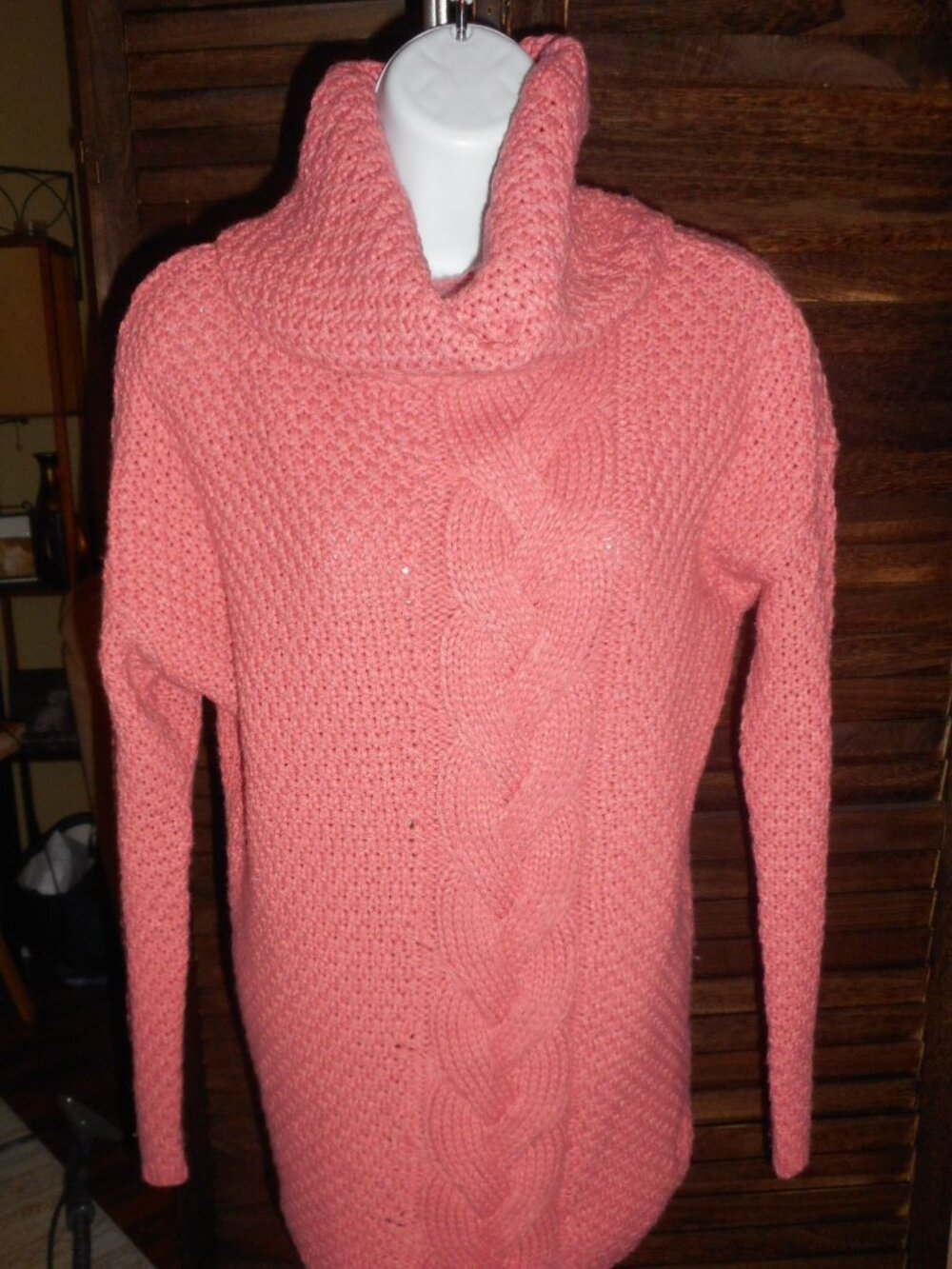 Eva Mendes New York & Co. Rose colored sweater, size XS